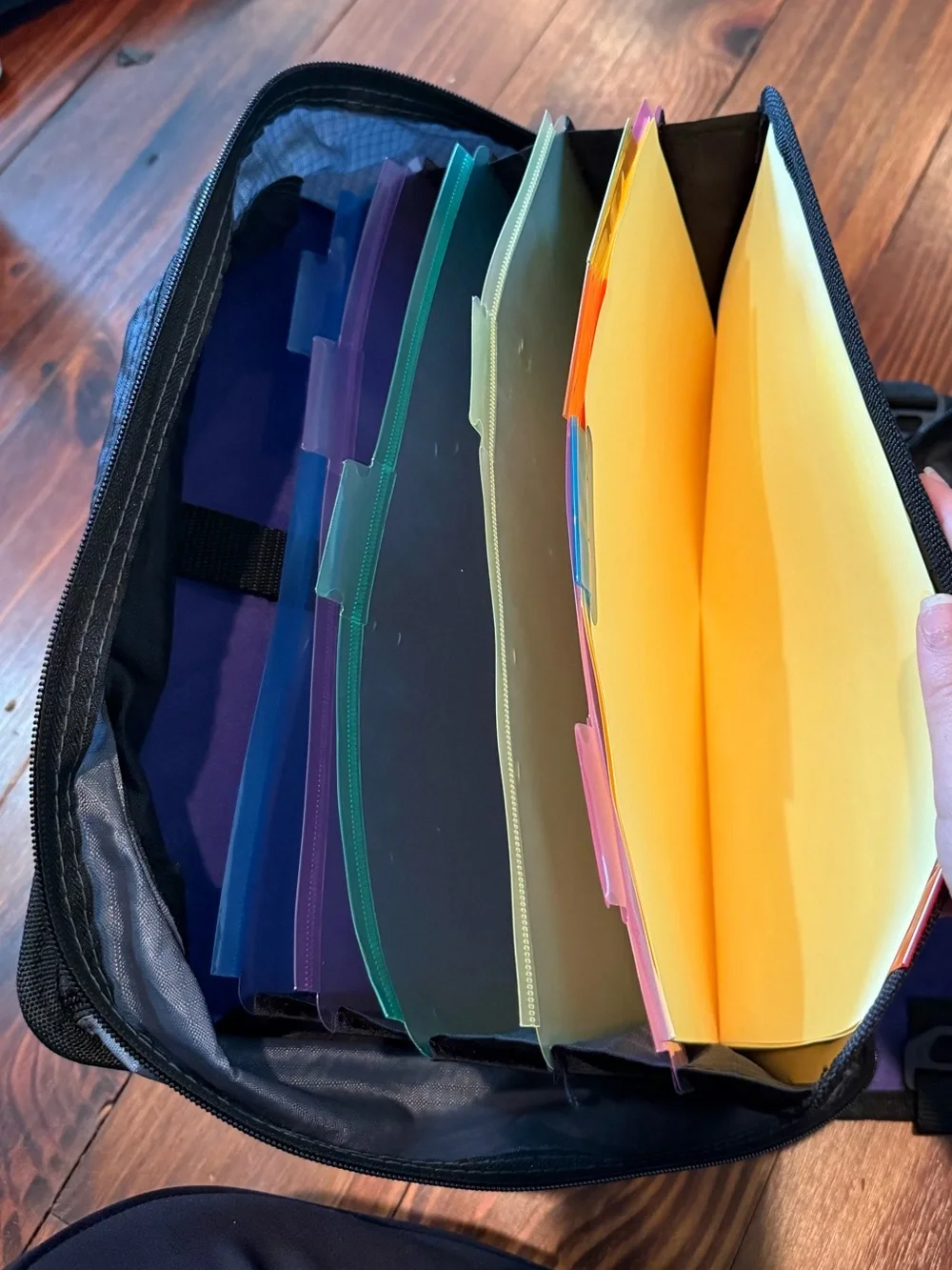 Purple and Gray school Binder